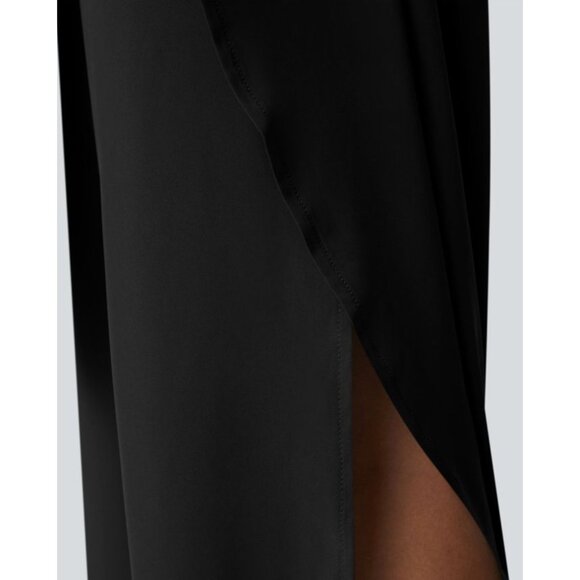 Halara Breezeful High Waisted Tie Front Palazzo Flowy Casual Pants Sz Medium Wom - Picture 10 of 16